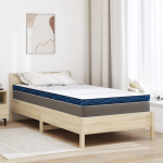 Păturile pentru saltea Alb și albastru 90 x 190 cm GartenMobel Dekor