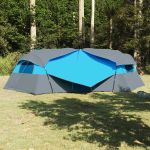 Cort cu acoperiș Altele cu aerisire de aer Albastru și Negru 520 x 520 x 190 cm GartenMobel Dekor