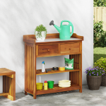 Dulap de grădină Maro 78 x 36.5 x 78cm Lemn masiv de acacia GartenMobel Dekor