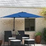 Parasol de Grădină Albastru azur 248.5 x 247.5 x 160 cm GartenMobel Dekor