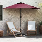 Parasol de Grădină Roșu bordo 294 x 150 x 224 cm țesătură GartenMobel Dekor