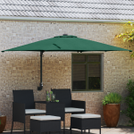 Parasol de Grădină Verde 248.5 x 247.5 x 160 cm țesătură GartenMobel Dekor