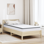 Saltele Alb, Gri 90 x 200 cm Țesătură tricotată GartenMobel Dekor