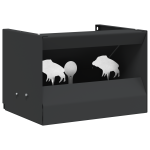 Cutie pentru capcane de bile Negru 29 x 22 x 20 cm Oțel GartenMobel Dekor