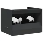 Cutie pentru capcane de bile Negru 29 x 22 x 20 cm Oțel GartenMobel Dekor