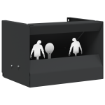 Cutie pentru capcane de bile Negru 29 x 22 x 20 cm Oțel GartenMobel Dekor