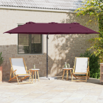 Parasol cu braț cantilever pentru grădină Roșu bordo mare GartenMobel Dekor