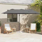 Parasol cu braț cantilever pentru grădină cu blocare Antracit GartenMobel Dekor