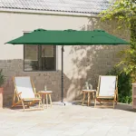 Parasol cu braț cantilever pentru grădină cu blocare Verde GartenMobel Dekor
