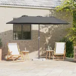 Parasol de Grădină Antracit 380 x 196 x 235 cm GartenMobel Dekor