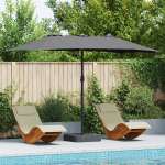 Parasol de Grădină Antracit 385 x 209 x 244 cm țesătură GartenMobel Dekor