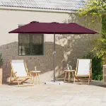 Parasol de Grădină Roșu bordo 380 x 196 x 235 cm GartenMobel Dekor