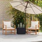 Scaune de grădină 2 pcs Maro 60 x 65 x 76.5 cm GartenMobel Dekor