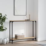 Măsuță consolă, stejar sonoma, 100x22,5x75 cm, lemn prelucrat GartenMobel Dekor