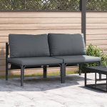 Seturi de mobilier de exterior cu pernă cu pernă 2 pcs Antracit GartenMobel Dekor