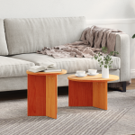 Set de măsuțe de cafea 2 pcs Maro ceruit 49 x 49 x 28 cm GartenMobel Dekor