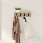 Răcător de paltoane montat pe perete cu raft Pe perete Stejar sonoma GartenMobel Dekor