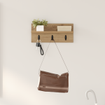 Răcător de paltoane montat pe perete cu raft Pe perete stejar artizanal GartenMobel Dekor