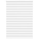 Jaluzea tip zebra alb lățime țesătură 150,9 cm poliester GartenMobel Dekor