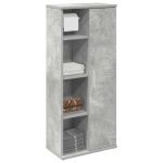 Dulap de baie cu suport role, gri beton, 39x22x90 cm GartenMobel Dekor