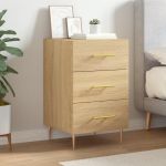 Noptieră, stejar sonoma, 40x40x66 cm, lemn compozit GartenMobel Dekor