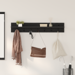 Răcător de paltoane montat pe perete cu raft Pe perete Stejar negru GartenMobel Dekor