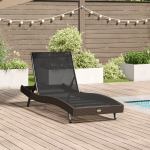Șezlong cu pernă 1-persoană Maro 197 x 70 x 82 cm Rattan poli GartenMobel Dekor