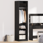 Dulap cu raft cu depozitare Stejar negru 50 x 50 x 200 cm Lemn compozit GartenMobel Dekor