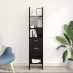 Dulap pentru cărți Stejar negru 40 x 35 x 180 cm Lemn compozit GartenMobel Dekor