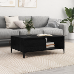 Masă de cafea Stejar negru 90 x 60 x 35 cm Lemn compozit GartenMobel Dekor