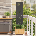 Panou Decorativ de Grădină Negru 32 x 140 cm GartenMobel Dekor
