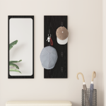 Răcător de paltoane montat pe perete Pe perete Stejar negru GartenMobel Dekor