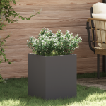 Vază pentru Grădină Negru 32 x 32 x 40 cm Oțel laminat la rece GartenMobel Dekor
