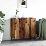 Bufet cu depozitare cu ușă Maro 90 x 34 x 80 cm Lemn compozit GartenMobel Dekor