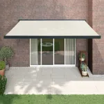 Copertină retractabilă, crem, 4x3 m, textil și aluminiu GartenMobel Dekor