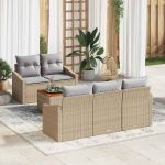 Set de canapea pentru grădină 6 pcs Bej, gri deschis GartenMobel Dekor