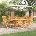Set de Dining pentru Exterior 7 pcs Culoare lemn de acacia Mari GartenMobel Dekor