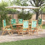 Set de Dining pentru Grădină 7 pcs model frunze 6-Persoane GartenMobel Dekor