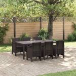 Set de Dining Grădină 7 pcs Maro 200 x 100 x 73 cm GartenMobel Dekor