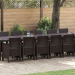 Set mese grădină 17 pcs Maro 16-Persoane Ratan / Metal GartenMobel Dekor