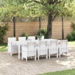 Set Mâncare Grădină 9 pcs Gri deschis 250 x 100 x 73 cm GartenMobel Dekor