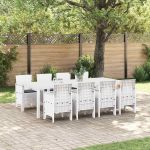 Set de dining pentru grădină 9 pcs Gri deschis GartenMobel Dekor