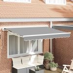 Awning Manual Manual Alb 3 x 2 m Aluminiu, Poliester GartenMobel Dekor