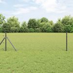 Gard Hexagonal Gri Gri 1.5 x 50 m Oțel GartenMobel Dekor