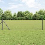 Gard hexagonal Gri 0.8 x 50 m Oțel GartenMobel Dekor