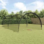 Baseball și Softball Negru 702 x 369,5 x 243,5 cm Poliester GartenMobel Dekor