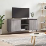Comodă TV, gri sonoma, 104x35x50 cm, lemn compozit GartenMobel Dekor