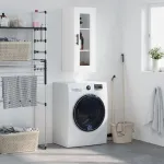 Dulap montat pe perete, alb, 34,5x34x90 cm GartenMobel Dekor