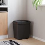 Coș de gunoi dublu, antracit, 2x25 L GartenMobel Dekor