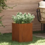 Vază pentru Grădină Ruginit 50 x 32 x 40 cm Oțel corten GartenMobel Dekor